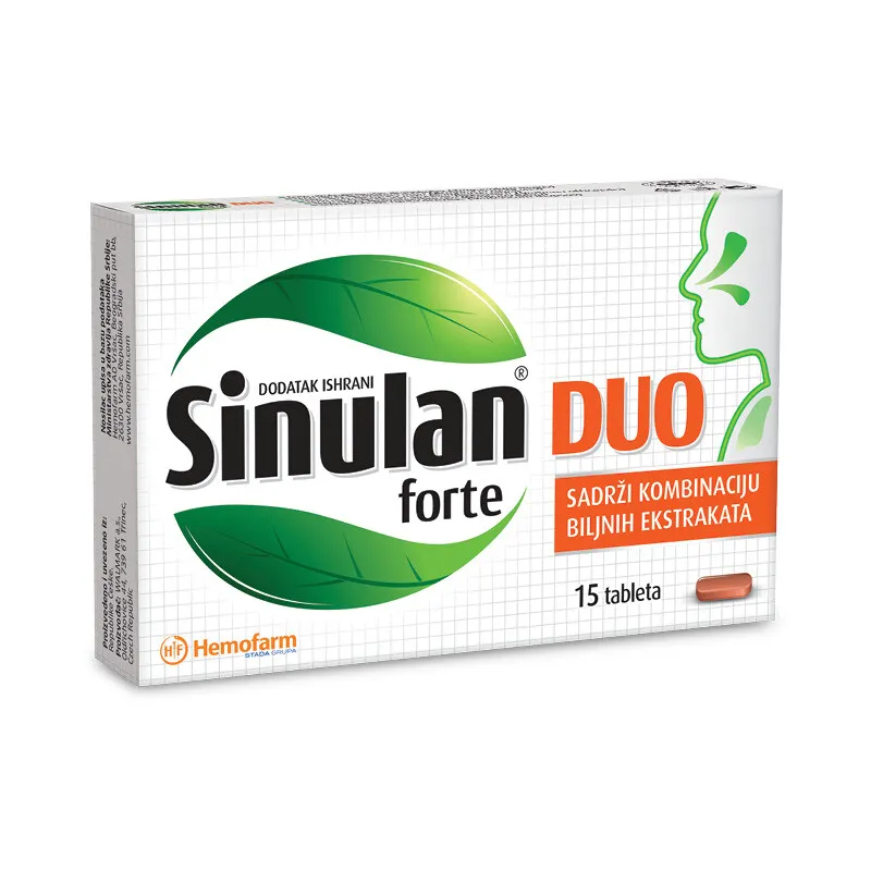 Sinulan Duo Forte tablete, 15 komada
