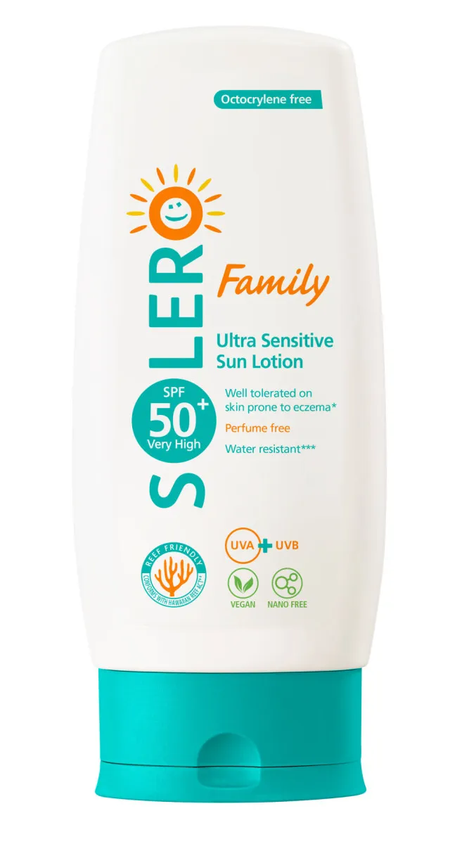 SOLERO Ultra Sensitive Mleko za sunčanje SPF 50+, 200 ml