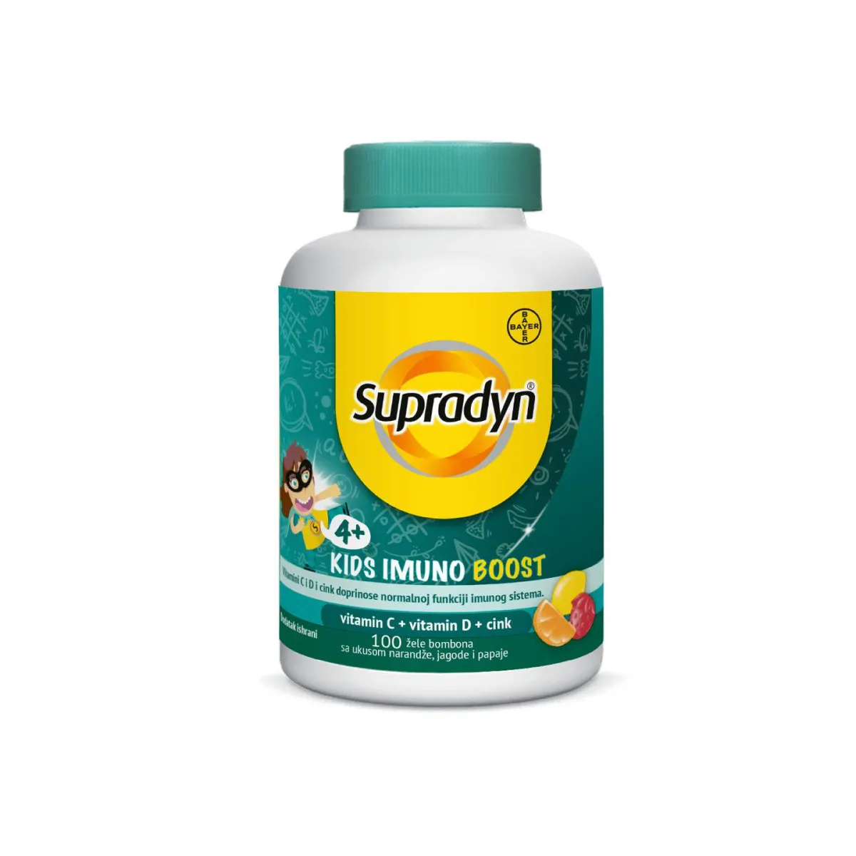 Supradyn Kids Imuno Boost, 100 žele bombona