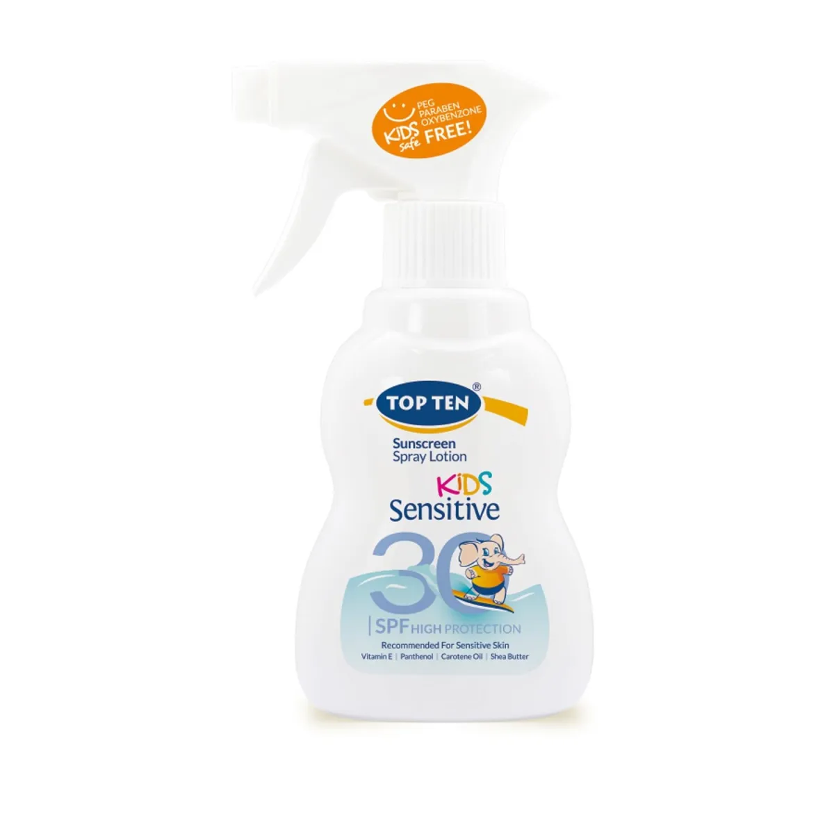 Top Ten Kids Sensitive Losion Sprej SPF 30 200 ml