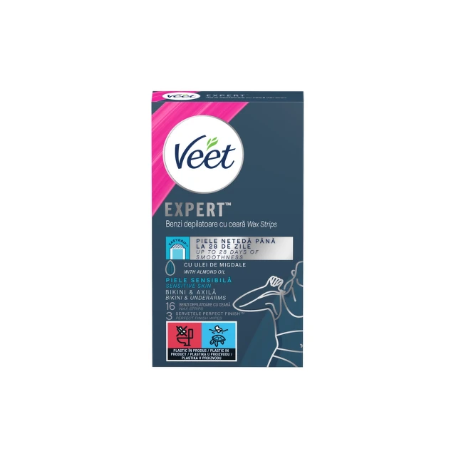 Veet Expert trake Bikini&Underarm, 16 komada