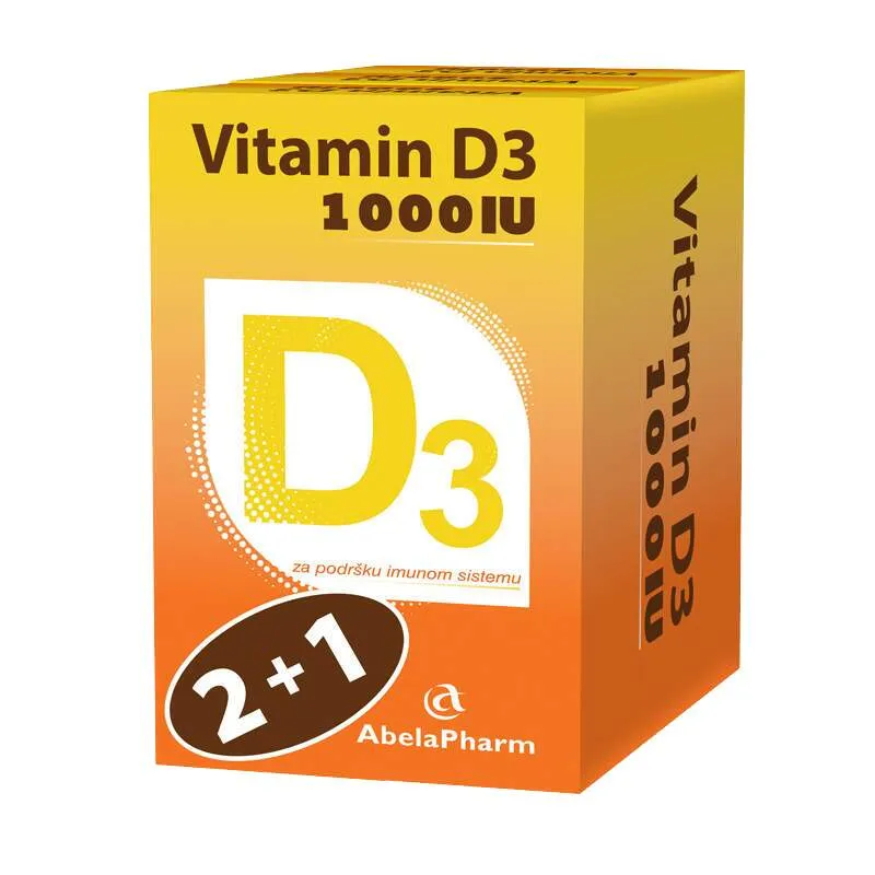 Vitamin D3 1000 IU 2+1 Abela