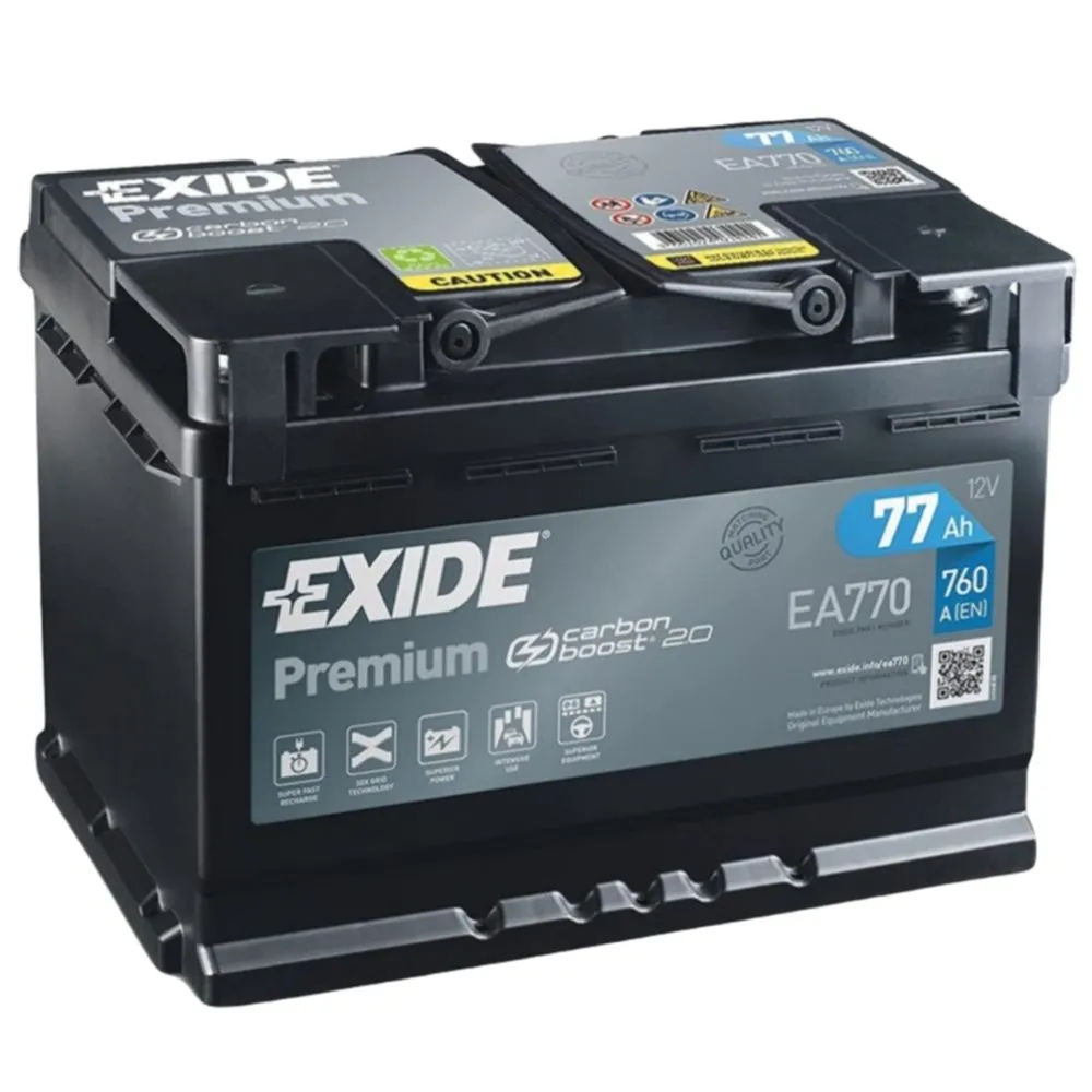 EXIDE Akumulator 12V 77Ah 760A PREMIUM desno+