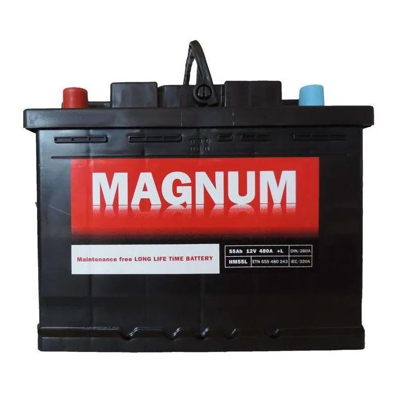 MAGNUM Akumulator 12V 55Ah 480A levo+