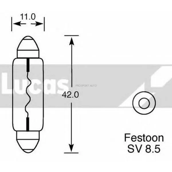 NARVA/LUCAS AUTO SIJALICA SULFIDNA 10W