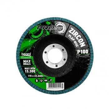 Brusni disk zirkon, granulacija 100, ø115mm