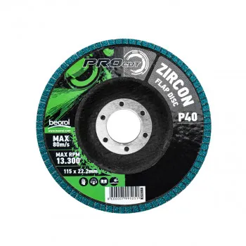 Brusni disk zirkon, granulacija 40, ø115mm
