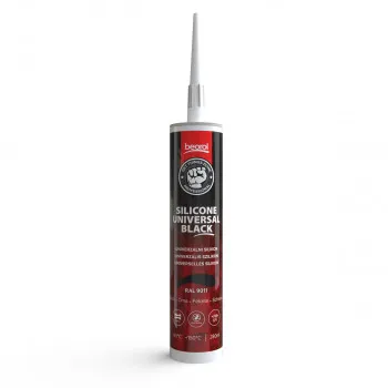 Silikon acetat univerzal crni, 280ml