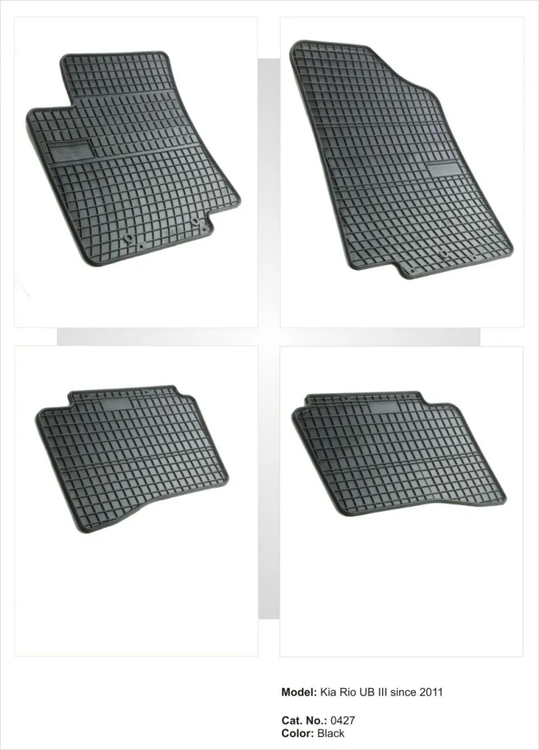 Tipske patosnice Frogum gumene Kia Rio 3 / Hyundai Accent / Solaris (2011+) - PROSET VTT doo