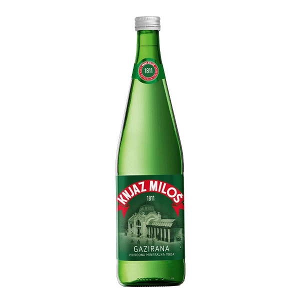 Knjaz Miloš voda gazirana 0,75l 12 x 0.75L