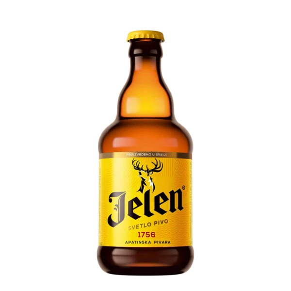 Pivo Jelen 0,33l Nepovratna Ambalaža 24 x 0.33L Flaša