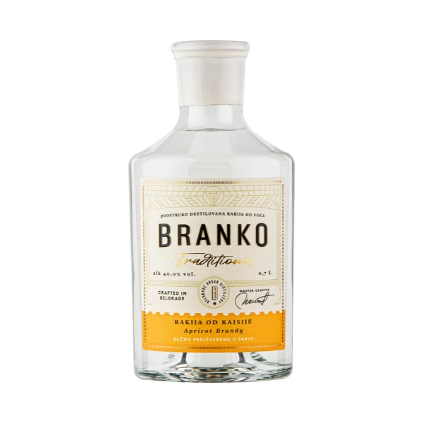 Rakija Branko Traditional kajsija 0,7l