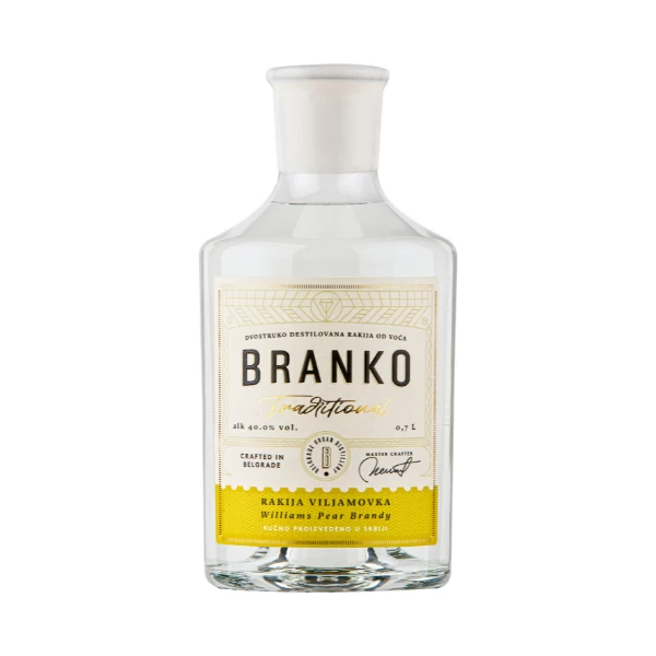Rakija Branko Traditional viljamovka 0,7l