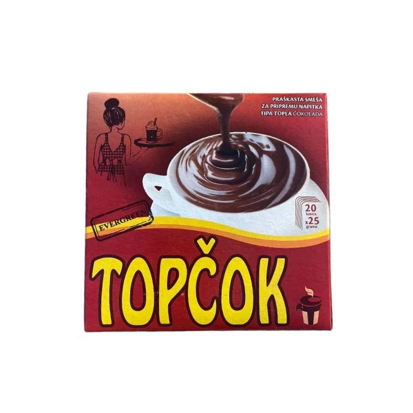Topla čokolada TopČok crna 20 kom 20 x 25gr