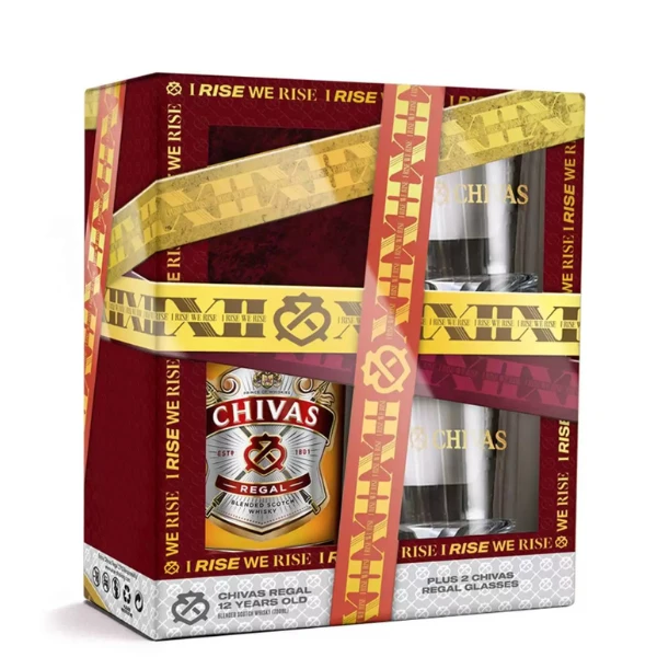 Viski Chivas Regal 0,7L + 2 čaše
