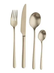 SET ESCAJG 24 KOM MAT ZLATNA 