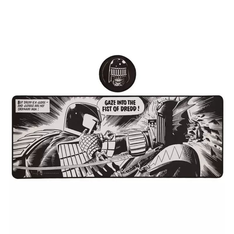 2000 AD Judge Dredd XL Desk Pad and Coaster Set