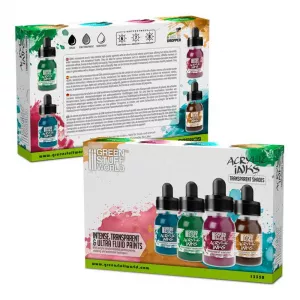 Acrylic Inks Set - Transparent Shades (x4)