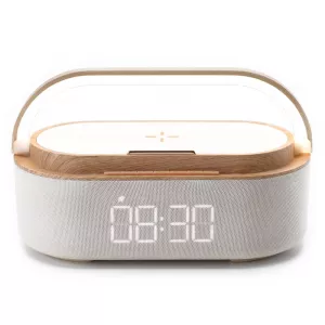 Aurora Plus Radio, Lamp with Clock and Wi-Fi Charger