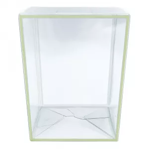 Clear Glow In Dark 4'' Pop Protector With Film On It With Soft Crease Line And Automatic Bot Lock