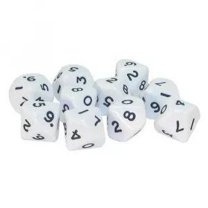 D10 Dice Pack - White (10)