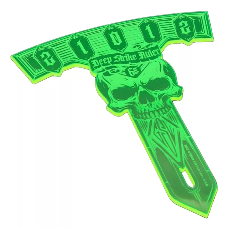 Deep Strike Ruler Template 6" - Fluor Green (Pack x1)