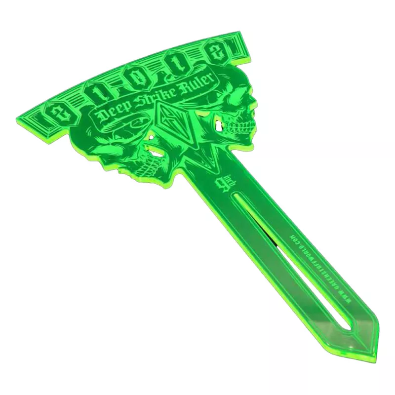 Deep Strike Ruler Template 9" - Fluor Green (Pack x1)