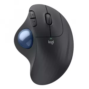 Ergo M575s Wireless Trackball Mouse, Graphite Blue Ball