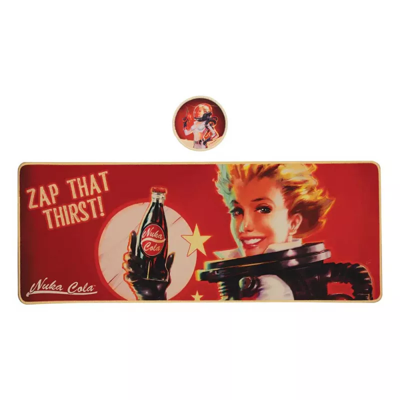 Fallout Nuka-Cola XL Desk Pad and Coaster Set