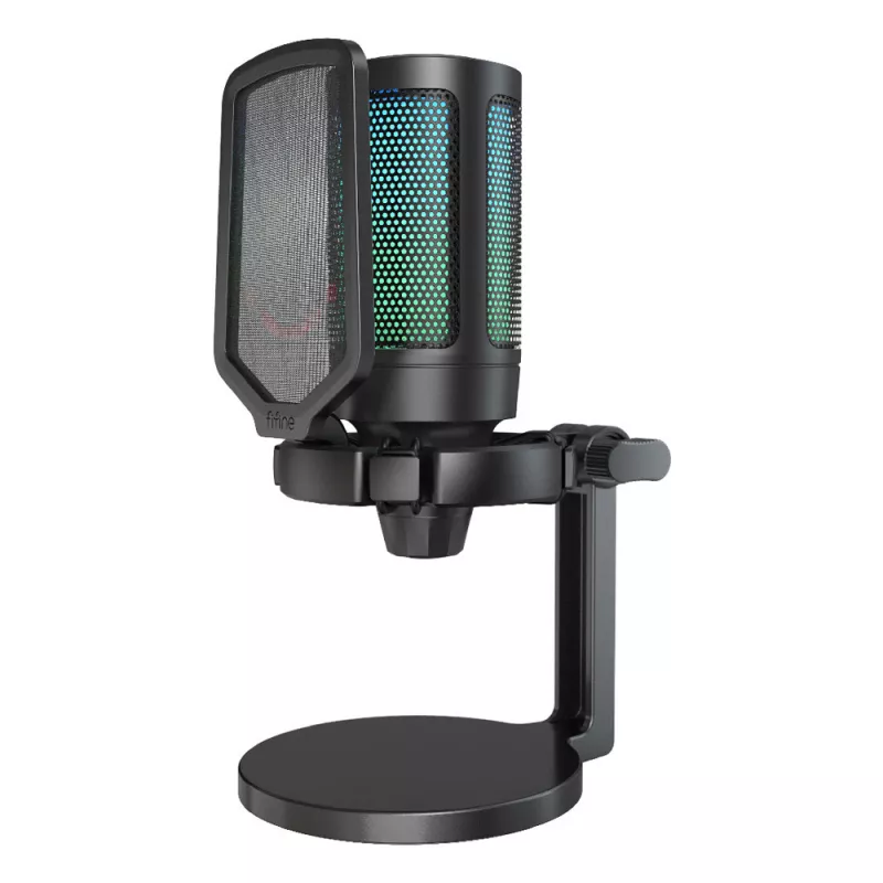 FIFINE A6NEO Condenser RGB USB Microphone Black