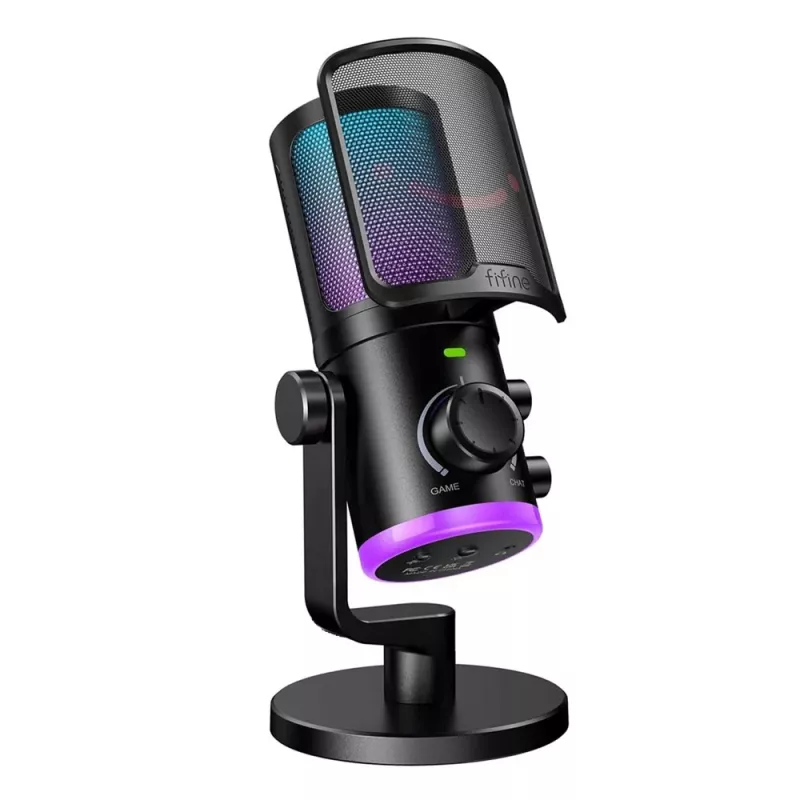 FIFINE AM6 Condenser RGB USB Microphone Black