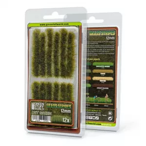 Grass STRIPES 12mm - DRY GREEN