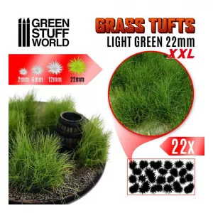 Grass TUFTs 22mm XXL - LIGHT GREEN