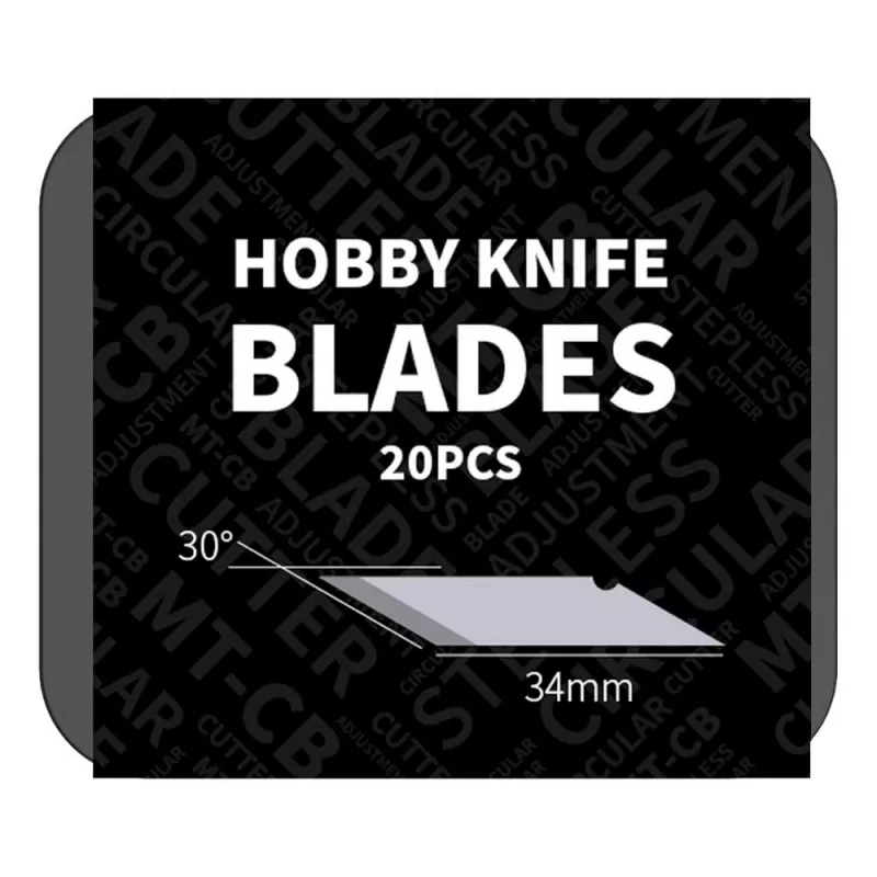 Hobby Knife Blades – Broad (20pcs) - DK-B01