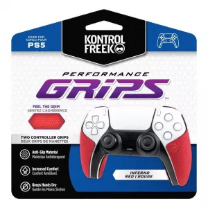 KontrolFreek Controller Performance Grips - Red Playstation 5