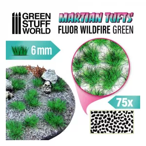 Martian Tufts 6mm - FLUOR WILDFIRE GREEN