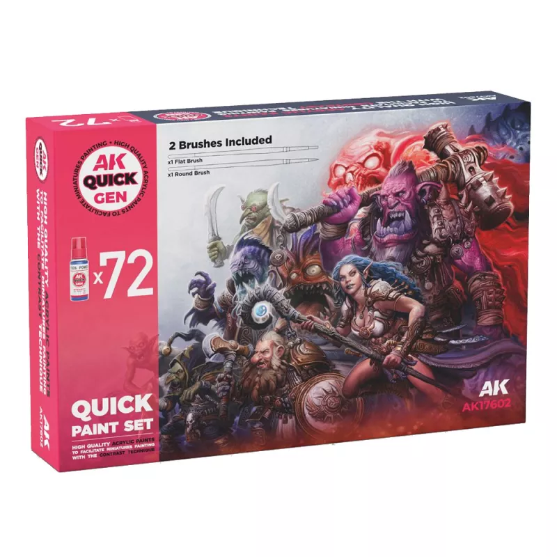 Quick Paint Set 72 Qick Gen Paints