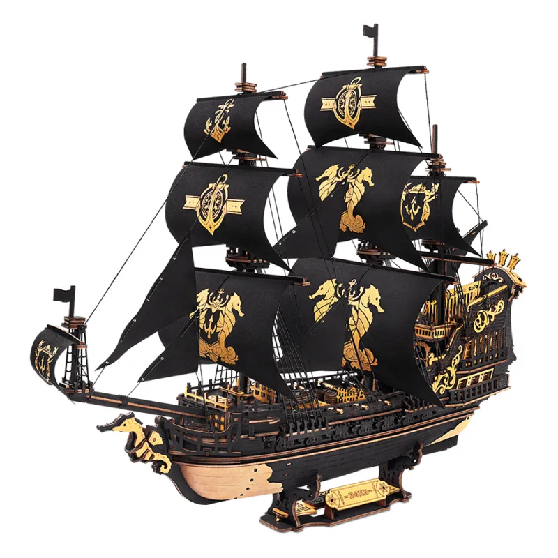 ROKR The Seahorse Barque 3D Wooden Puzzle