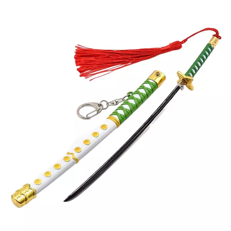 Sword Keychain - Anime Sword - Green White