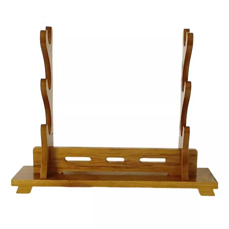 Sword Stand - Solid Wood Brown L