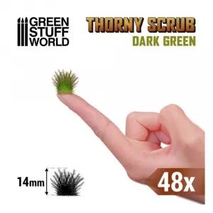 Thorny SPIKY Scrub - DARK GREEN