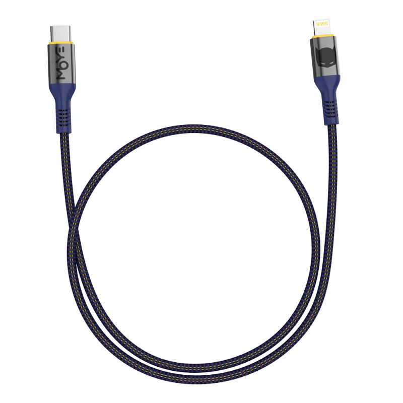 WB Moye Batman USB-C to Lightning Charging Cable 01 1M
