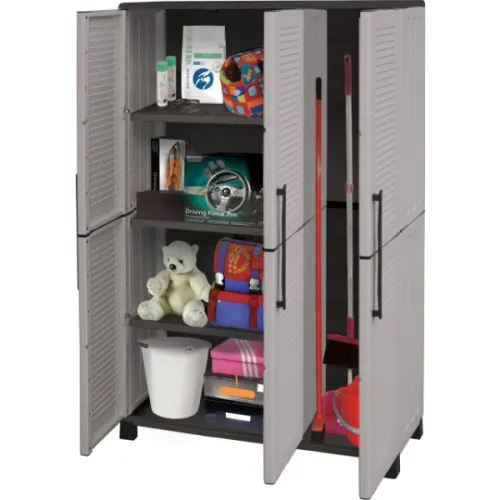 Artplast F100 plastični orman sivi 169x102x37 cm