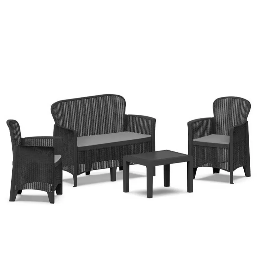 Baštenski set Amici anthracite