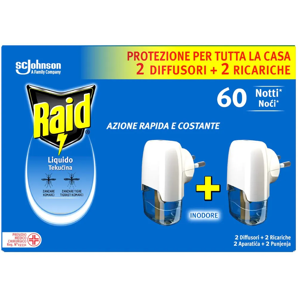 Raid El.aparat protiv komaraca sa tečnošću duopak