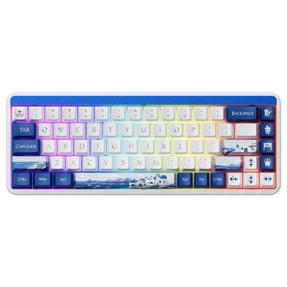 Akko Santorini bežična gejmerska tastatura bela