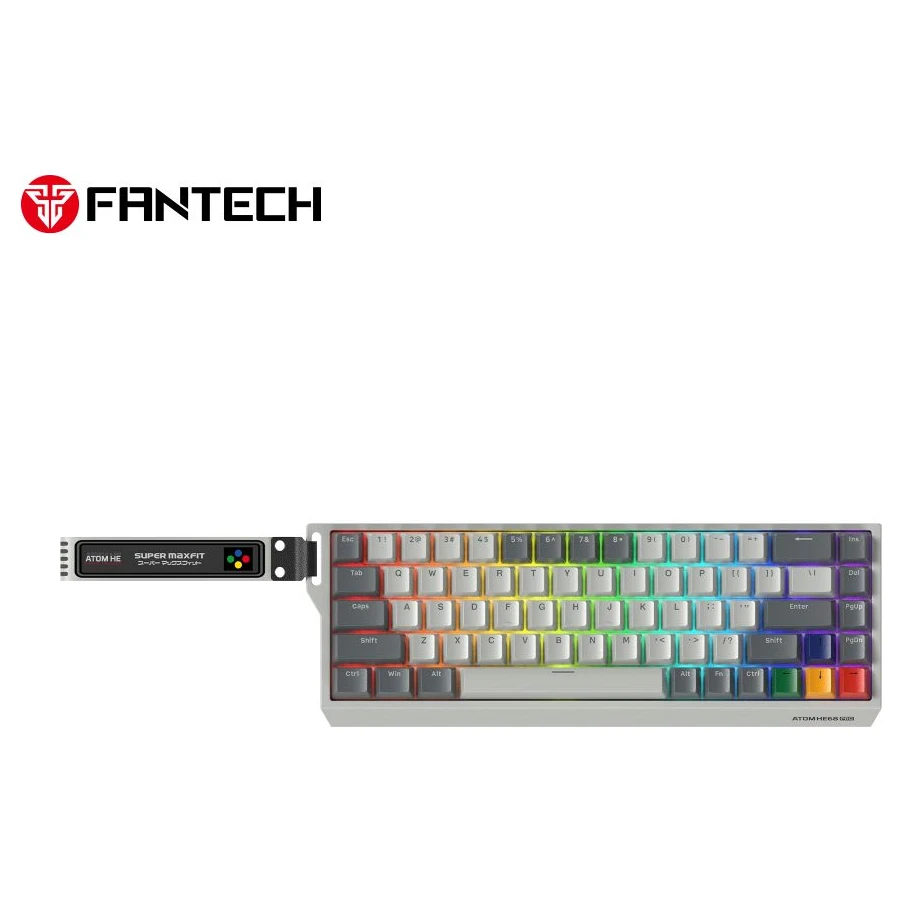 Fantech MK922 Atom HE68 Pro Super Maxfit (emerald switch) gejmerska tastatura siva
