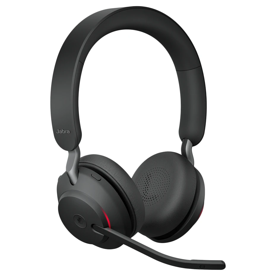 Jabra EVOLVE2 - BK VC headset - MS Stereo, Stand, Black