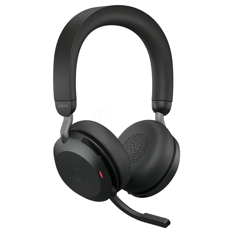 Jabra EVOLVE2 - BK VC Headsets - Bluetooth, USB - C adapter, stereo, crna