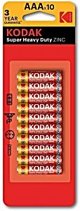 Kodak Super Heavy Duty Zinc 10 baterija AAA